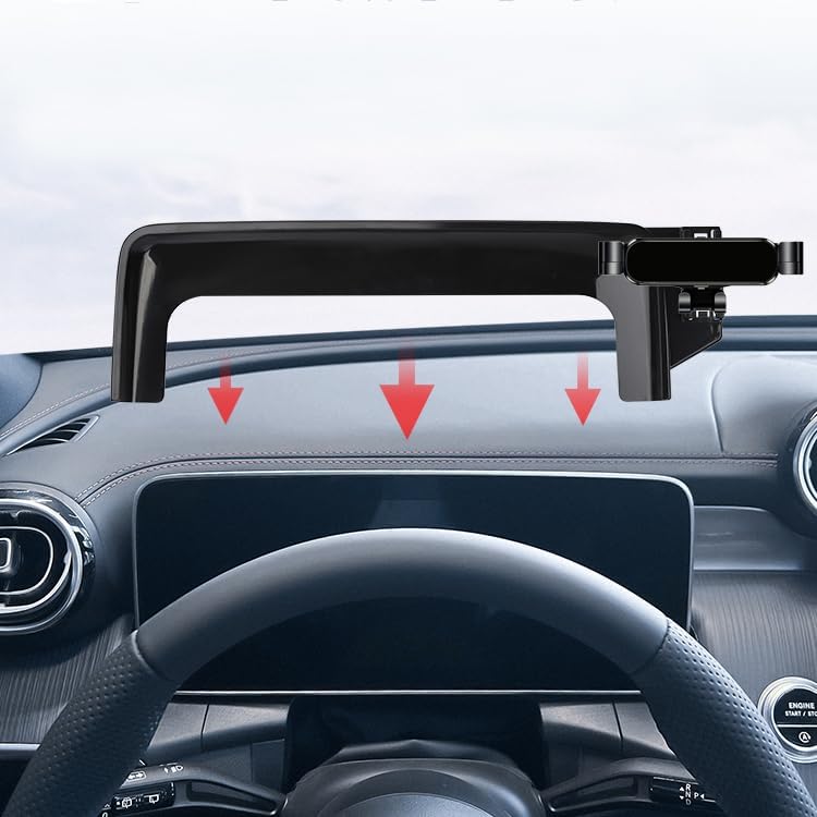 Custom Mercedes GLC X253 X254 Phone Holder: Premium Vent Mount for 2022-2024 Models – Effortless Installation & 360-Degree Rotation for Safe Driving – Luxurious Design Enhancing Your Automotive Interior with Hands-Free Navigation and Device Accessibility