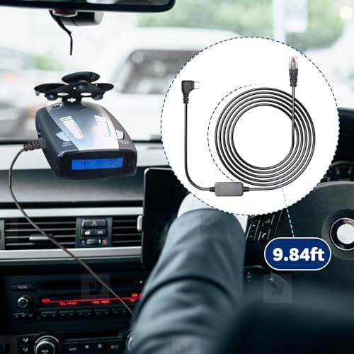 USB-C to RJ11 Power Cable for Radar Detectors – 3.3 ft Premium Fast Charging Cord for Escort MAX360, Uniden R1/R3/R7, Beltronics, Cobra & Radenso – Reliable, Durable Power Solution for Effortless Device Connectivity