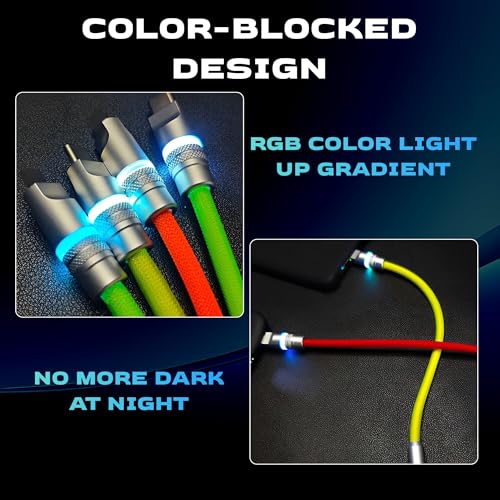 Neon Chubby Spiral Charge Cable – Vibrant 2.29-3.6 FT Type-C Coiled Charger for USB-C and Carplay Devices, Fast Sync and Charge, Tangle-Free Design in Bold Purple and Light Green, Perfect for Smartphones and Tablets