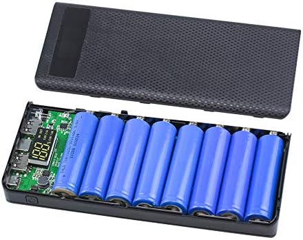 Customizable DIY Power Bank Kit – Build Your Own External Battery Pack with 2 Output Ports & 3 Input Options (Micro USB, Type-C, Lightning) – No Battery Included (Sleek Black Design) – Perfect for Tailored Charging Solutions and Enhanced Compatibility for All Devices