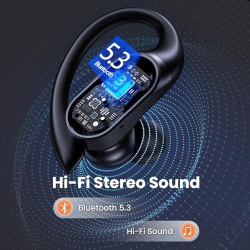 FOYCOY Wireless Earbuds – 90-Hour Playtime & Advanced Noise Cancellation for Ultimate Sound Clarity – IPX7 Waterproof Design for Active Lifestyles – LED Battery Indicator & Enhanced Stereo Bass for Immersive Audio – Perfect Bluetooth Earbuds for Fitness Enthusiasts & Everyday Use