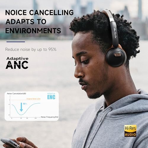 Sirius Retro Wireless Over-Ear Headphones for Kids – Ultimate 70-Hour Battery Performance with Advanced Noise Cancellation Technology, Built-In Microphone for Pristine Communication, and Superior Bluetooth Connectivity – Lightweight and Stylish Black Design Perfect for Active Young Adventurers