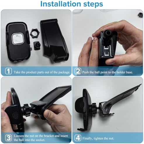 Premium Vertical Navigation Phone Holder for Dodge Ram 1500/2500/3500 (2019-2025) – Custom Air Vent Mount for 4″-7″ Smartphones – Unmatched Stability & Hands-Free Convenience for Enhanced Driving Experience