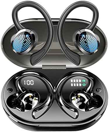 Premium Waterproof Bluetooth Earbuds with 48-Hour Playtime | Hi-Fi Stereo Sound & Enhanced Noise Cancellation | Ergonomic Sport Design for Active Lifestyles | IP7 Rated & Seamless Device Compatibility