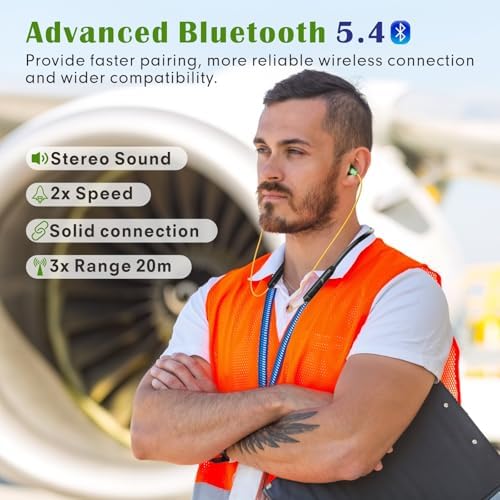 MIPEACE Bluetooth Neckband Earbuds with 29 d B Noise Cancellation – 19+ Hours Long Battery Life, IPX5 Sweatproof Design for Active Lifestyles – Ergonomic Wireless Earplugs with Seamless Connectivity and User-Friendly Controls in Stylish Gray
