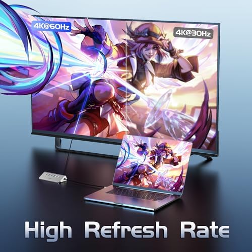 Unleash Your Potential with the INTPW 9-in-1 USB C Hub: High-Speed 4 K HDMI Adapter, 100 W PD Charging, Dual USB-A Ports & SD/TF Card Slots – Perfect for Mac Book Pro, i Pad Pro, i Phone 15/16 & More – Elevate Productivity and Connectivity on the Go