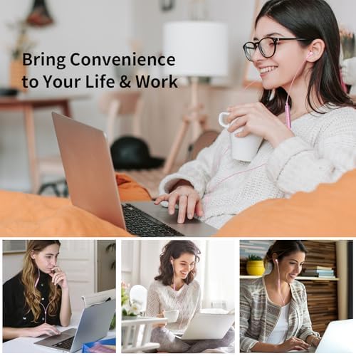 Magnetic USB C Earbuds for Samsung Galaxy S24 Ultra, S23 FE, S22, S21, A54, A53 & i Phone 16, 15 Pro Max – Noise Isolating Wired Headphones with Microphone and Volume Control for Enhanced Audio Experience – Perfect for Music Lovers and Professionals