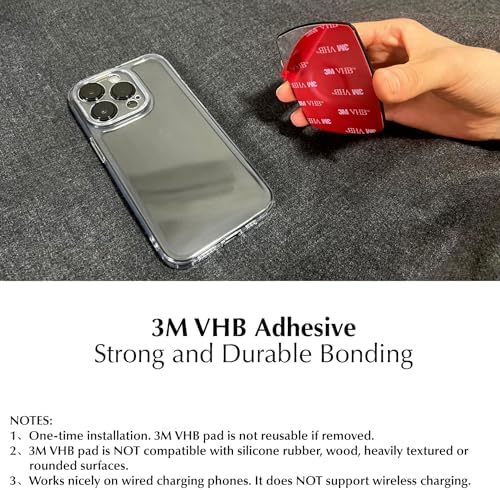 M2 Universal Magnetic Phone Ring Stand – Sleek Black N52 Grip and Kickstand for i Phone, Galaxy & Android Devices – Secure Adhesive for Ultimate Stability and Hands-Free Viewing Experience Elevate your smartphone use with the M2 Magnetic Phone Ring Stand, designed for optimal functionality and style. This innovative accessory features a powerful N52 magnet, ensuring a secure hold and stability across all smartphones, including i Phone models, Pro Max, Galaxy, and Android devices. With easy adhesive application, it delivers reliable attachment and peace of mind against accidental drops. The compact and lightweight design seamlessly integrates into your daily routine, providing a comfortable grip and a versatile kickstand for hands-free viewing. Perfect for streaming videos, video calls, or navigation, the M2 Phone Ring Stand enhances your smartphone experience while maintaining a sleek aesthetic. Invest in durability and practicality with this essential smartphone accessory, and enjoy confident usage every day.
