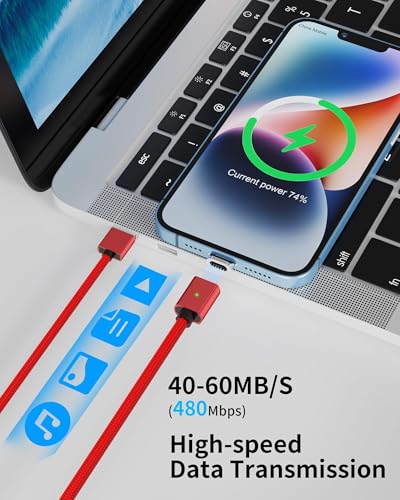 Maximize Your Device Charging Potential with the ZBF Magnetic 3-in-1 Cable Set – Rapid 3 A Power Delivery, 480 Mbps Data Sync, and Effortless Magnetic Connectors for USB-C, i Phone, and Micro USB Compatibility – Durable Multi-Length Options Perfect for Home, Office, and Travel Use