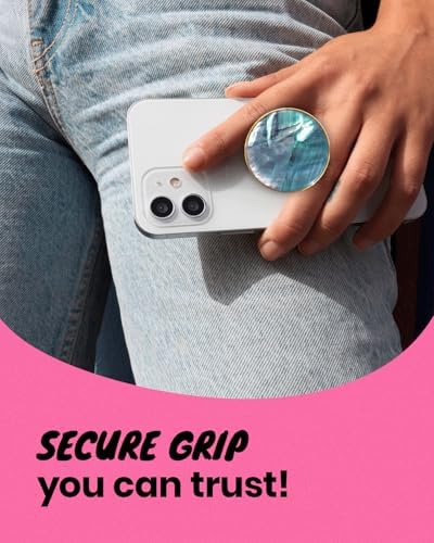 Seashell-Inspired Phone Grip Stand – Stylish Blue-Green Collapsible Holder for Smartphones and Tablets – Ultimate Stability and Hands-Free Viewing Solution – Perfect Gift for Tech Enthusiasts and Trendsetters