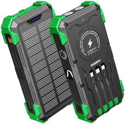 High-Capacity 42800 m Ah Solar Power Bank – Ultimate Outdoor Portable Charger with Wireless Fast Charging & Dual LED Flashlights for i Phone, Samsung, and More – Eco-Friendly Energy Solution Designed for Adventure Seekers