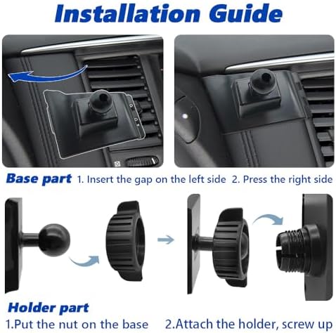 Nissan Armada Phone Mount for 2017-2020 Models – Thick Case Compatible Car Cradle for Safe Navigation – 360-Degree Adjustable Air Vent Holder for All Smartphones – Ultimate Convenience and Stability on the Road