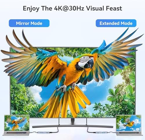 Elevate Your Workstation with the IKERY 11-in-1 USB C Hub – Unleash 4 K HDMI, 1080 P VGA, 100 W Power Delivery, and High-Speed RJ45 Ethernet for Seamless Connectivity – Perfect Laptop Companion for Professionals and Creatives Seeking Efficiency and Versatility in One Sleek Design