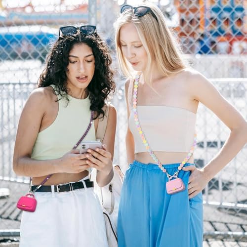 Elevate Your Audio Experience with ANCwear Bluetooth 5.3 True Wireless Earbuds – High-Fidelity 13 mm Drivers for Audiophiles, Chic Mini Handbag Charging Case, 22-Hour Playtime in Elegant Classic Pink – Ideal for Professionals and Music Enthusiasts On the Move