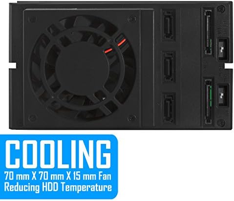 Kingwin Universal Hot Swap Mobile Rack for 2.5” & 3.5” SSD/HDD – Effortless Internal Tray-Less SATA Hard Drive Backplane Enclosure with 6 Gbps Support for SATA I/II/III & SAS I/II – Ultimate Flexibility and Enhanced Data Transfer Speed for Efficient Storage Management