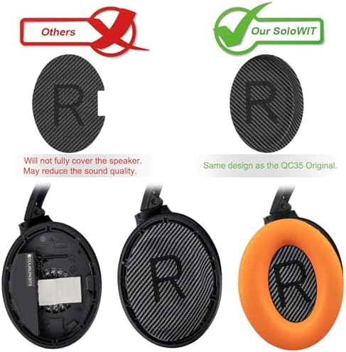 Ultimate Comfort Earpads for Bose QC35 & QC35 II – Luxurious Leather Design with Superior Noise Isolation Foam and Enhanced Thickness for Optimal Listening – Stylish Grey Replacement Cushions to Revitalize Your Headphones