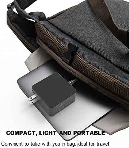 Universal 45 W USB-C Laptop Charger: High-Speed Type-C AC Adapter for Chromebook, Compatible with HP, Asus, Samsung, Acer, Lenovo, Dell, Fast Charging Solution for Enhanced Device Performance and Reliability