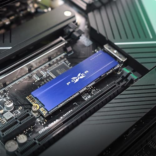Elevate Your Computing Experience with Silicon Power 500 GB UD90 NVMe 4.0 Gen4 PCIe M.2 SSD – Lightning-Fast Read/Write Speeds of 5,000/2,700 MB/s for Gamers and Creators – Compact, Reliable Storage Solution with Superior Compatibility for All Devices