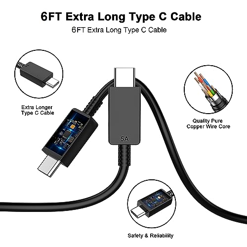 Ultra-Fast Charging Duo: 45 W USB-C Wall Charger with 6 FT Cable for i Phone 16 & Galaxy Devices – Lightweight, Safe, and Travel-Ready Power Solution for Maximum Efficiency and Versatile Compatibility