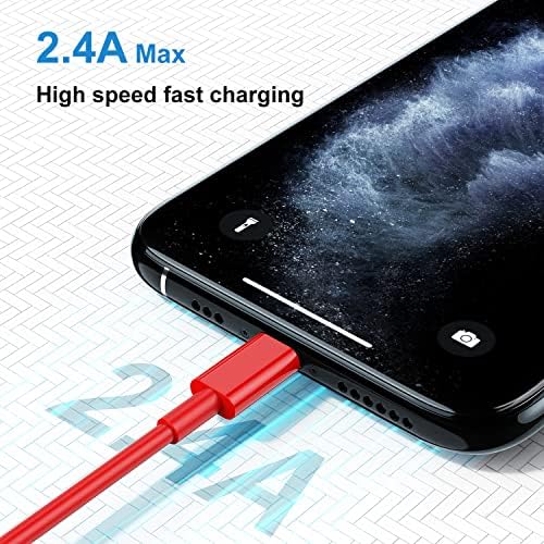 Upgrade Your Charging Game with 3-Pack 10 Ft MFi Certified i Phone Charger Cables – High-Speed USB to Lightning Power Cords for i Phone 14, 13, 12, 11 Pro Max, Mini & More – Durable, Flexible & Stylish Blue Design for Ultimate Convenience and Longevity