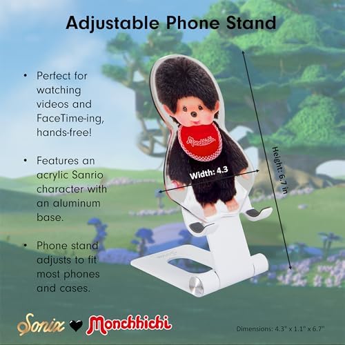 Sonix x Sanrio Character Phone Stand | Adjustable Cell Phone Holder, Desk Stand, Dock | Hello Kitty Classic – Enhanced Compatibility and Speed