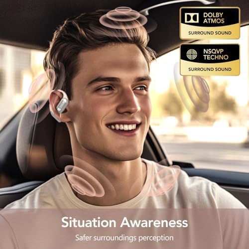 Revolutionary Waterproof Wireless Bone Conduction Headphones – Open-Ear Comfort with Enhanced Bass Response – Ideal for Active Lifestyles and Outdoor Adventures – Stylish Yellow Design for Visibility and Connectivity