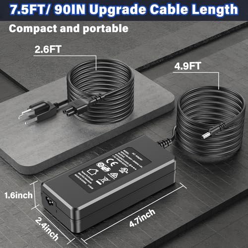 Ultra-Reliable 12 V AC/DC Charger Cord for Wahoo Kickr Core – Ultimate Power Supply Solution for Uninterrupted Indoor Cycling and Enhanced Performance, Lightweight & Durable Adapter Compatible with WF123 and WFBKTR4 Trainers – Optimize Your Workout with Consistent Energy Delivery