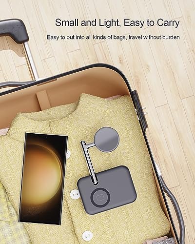 Versatile 2-in-1 Samsung Charger Stand for Galaxy Watch & Earbuds – Compact Foldable Dock with Rapid Charging for Galaxy Watch 7/6 Classic/5/5 Pro/4/3 & Galaxy Buds 2/2 Pro/Live – Ultimate Convenience for Multi-Device Users