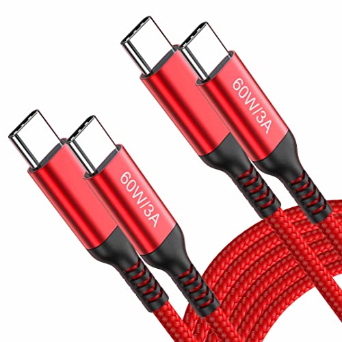 15 FT USB-C to USB-C Charging Cable (2 Pack, 60 W) – High-Speed Data Transfer & Power Delivery for i Phone 15 Pro, Samsung Galaxy S23/S22, Google Pixel 6 Pro, and More – Ultimate Compatibility & Durability for On-the-Go Charging Solutions