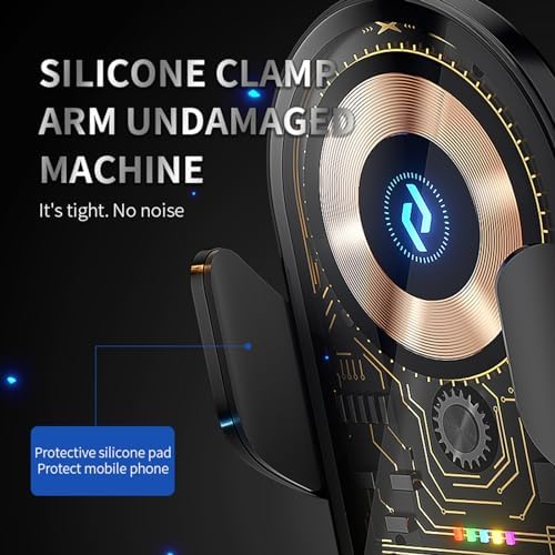 Revolutionary Wireless Car Charger & Transparent Phone Holder for Android – Fast Automatic Sensing Mount for Effortless Air Vent Installation – Stay Connected & Hands-Free While Driving