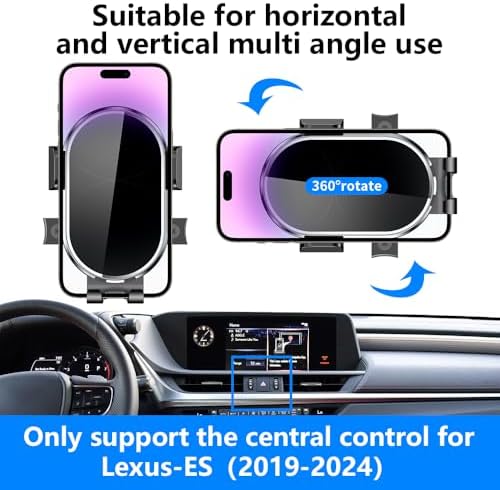 Lexus ES 350 & ES 300 h Custom-Fit Car Phone Holder (2013-2018) – Premium Dashboard Mobile Phone Mount for Safe Navigation & Hands-Free Calls – Enhanced Stability & Easy Installation – Sleek Auto Accessory for Modern Driving