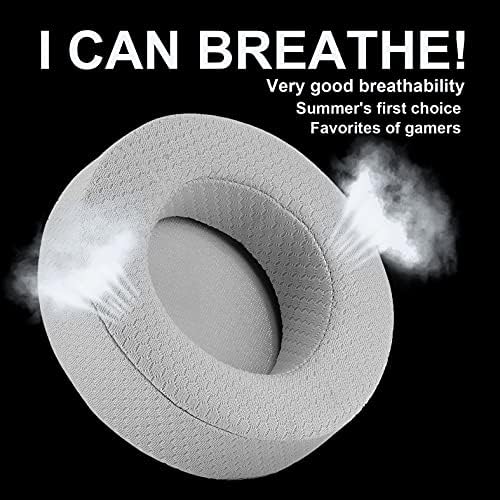 Transform Your Gaming Sound with Premium Upgrade Virtuoso XT Gray Earpads – Enhanced Comfort & Noise Isolation for Corsair Virtuoso RGB Wireless SE/XT Headsets, High-Density Breathable Foam, Perfect Fit for Extended Play Sessions