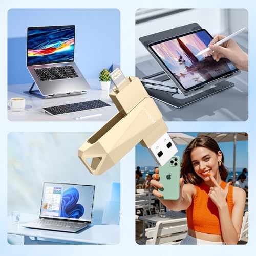 Revolutionize Your Data Storage with the 512 GB MFi Certified USB Flash Drive for i Phone – Stylish Photo Stick for Seamless Backup and High-Speed Transfers, Perfect for i Pad, i Phone, and Computer Users on the Go!