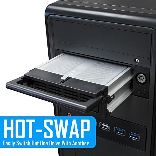 Kingwin Universal Hot Swap Mobile Rack for 2.5” & 3.5” SSD/HDD – Effortless Internal Tray-Less SATA Hard Drive Backplane Enclosure with 6 Gbps Support for SATA I/II/III & SAS I/II – Ultimate Flexibility and Enhanced Data Transfer Speed for Efficient Storage Management