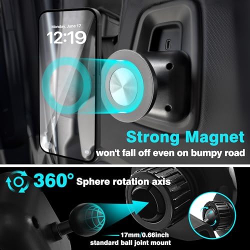 Transform Your Rivian R1 Travel Experience with the Ultimate Adjustable Seat Back Phone Holder – Mag Safe Compatible, 360° Rotating Tablet Mount for 2022-2025 Rivian R1 T & R1 S – Effortless Installation and Universal Fit for All Smartphones, Ideal for Hands-Free Navigation and Entertainment on the Go