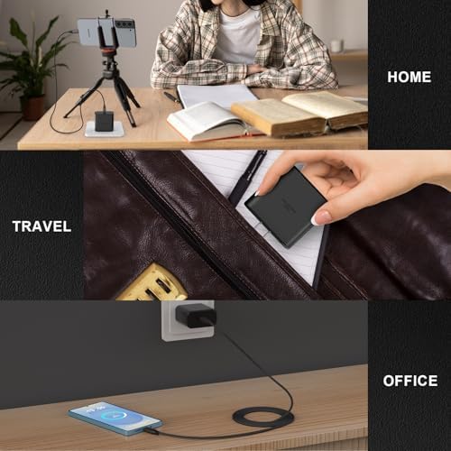45 W Dual Pack USB-C Fast Charger with 6 FT Durable Woven Cable – Ultimate Rapid Charging Solution for Galaxy S25/S24/S23/S22/S21/S20 and i Phone 16/15 Pro Max – Superior Speed, Universal Compatibility, and On-the-Go Convenience for Mobile Devices