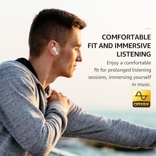 TOZO E2 Wireless Earbuds – Unmatched Sound Clarity with 32 Custom EQ Settings, Smart AI Noise Cancellation for Clear Calls, Enduring 30-Hour Battery Life, Next-Gen Bluetooth 5.3 for Rapid Connectivity, Comfort-Focused Ergonomic Design – Ideal for Music Enthusiasts and Professionals on the Move