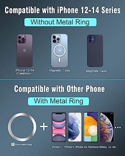 Mag Safe-Compatible Cup Holder Phone Mount – Ultra-Strong Magnetic Phone Holder with Flexible Gooseneck, Expandable Base for Secure Fit in Any Vehicle, Perfect for i Phone, Galaxy, and Pixel – Enhance Your Driving Safety and Convenience