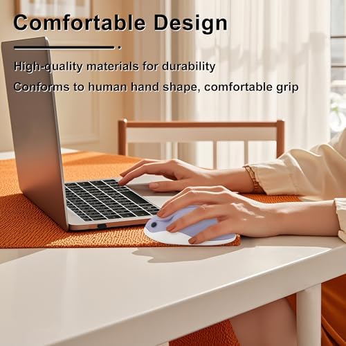 Adorable CHUYI Hamster Wireless Silent Mouse – 1200 DPI Lightweight Cordless Computer Mouse for Kids, Perfect Gift for Home, School & Travel – Fun & Functional Design in Light Blue