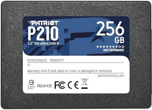 Transform Your Computing with Patriot Memory P210 128 GB SATA III SSD – Ultra-Fast 2.5 Inch Internal Drive for Gamers and Creative Professionals Seeking Unmatched Performance and Reliability