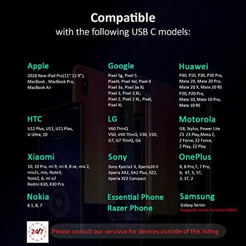 Hi-Res USB Type C Earbud Headphones with Built-in Mic – Lightweight, Durable In-Ear Earphones for i Phone 15, i Pad Pro, Google Pixel, Samsung Galaxy & More – Exceptional Sound Quality, Enhanced Compatibility & All-Day Comfort