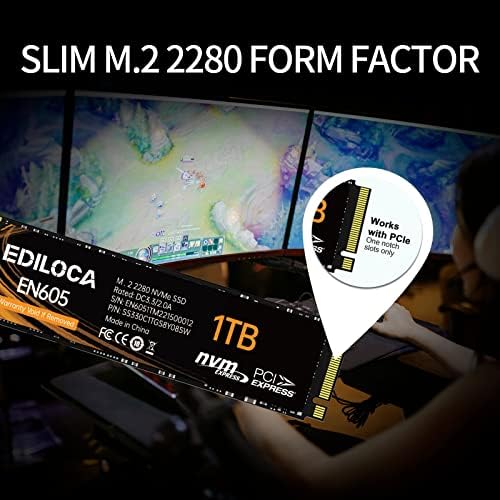 Unleash Blazing Performance with the EN600 PRO 256 GB NVMe SSD – Lightning-Fast 3200 MB/s Speeds for Gamers & Creators, PCIe 3.0 Gen 3 x4 M.2 2280 Internal Drive with Advanced SLC Cache and 3 D NAND TLC, Equipped with Graphene Cooling Sticker for Optimal Durability and Compatibility with PCs, Desktops, and Laptops – Elevate Your Storage Experience Now!