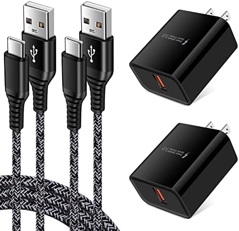 Ultra-Fast Adaptive Charger for Samsung Galaxy – 25 W Quick Charge 3.0 with 3 ft USB Type-C Cable – Optimized for Galaxy A Series and S Series Models – Lightweight, Durable, and Efficient Charging Solution for On-the-Go Power Users