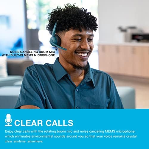 Transform Your Audio Experience with JLab Go Work Wireless On-Ear Headset – 50+ Hours of Playtime, Dual Device Bluetooth Multipoint, and Noise-Canceling Mic for Crystal-Clear Calls – Perfect for Remote Work, Gaming, and Mobile Use with Ultra-Lightweight Comfort