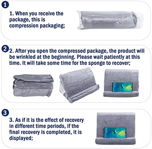 Ultimate Comfort Multi-Angle Tablet Holder and Phone Stand Set – Lightweight and Sturdy Design with Storage Pocket – Ergonomic Cushion for Enhanced Stability and Versatile Use – Modern Black and Light Green Aesthetic for Stylish Workspaces and On-the-Go Convenience