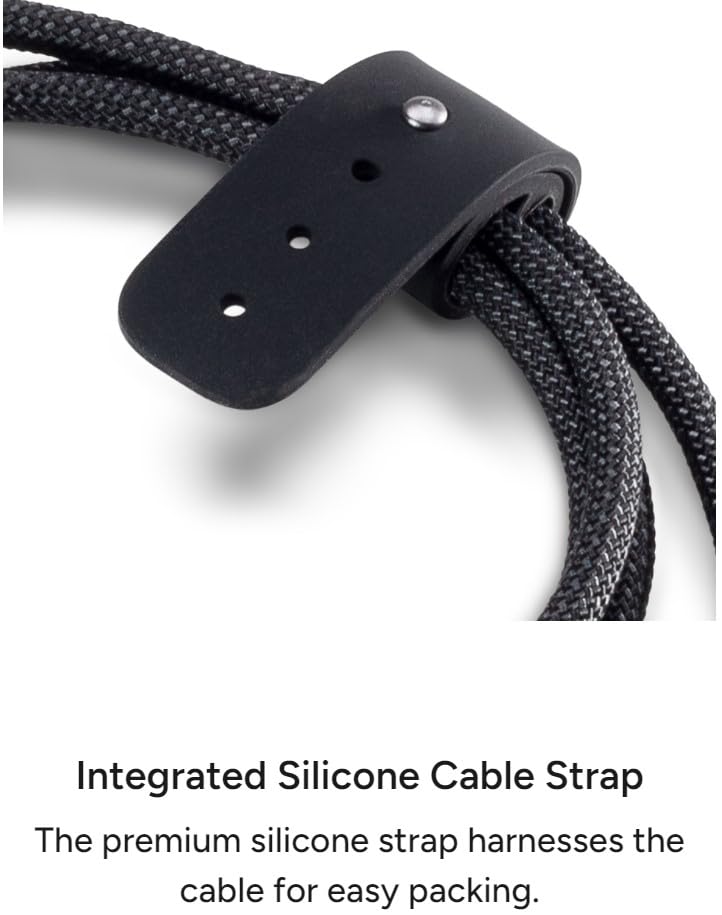 mophie Charge Stream 6 ft USB-A to Lightning Silicone Cable – Advanced Braided Design with Enduraflex™ for Ultimate Durability, Rapid 12 W Power Delivery, and Universal Device Compatibility for Seamless Charging Experience