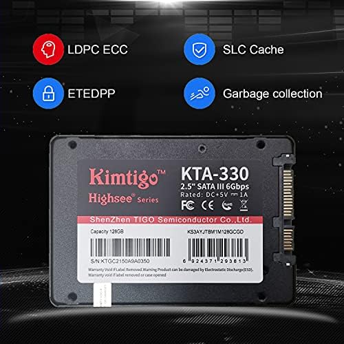 Transform Your Computer with Kimtigo’s 1 TB 2.5″ SATA III Internal SSD – Unleash Blazing-Fast Data Speeds Up to 550 MB/s with Advanced 3 D NAND Technology for Superior Performance and Reliability, Perfect for Effortless Multitasking and Swift File Transfers
