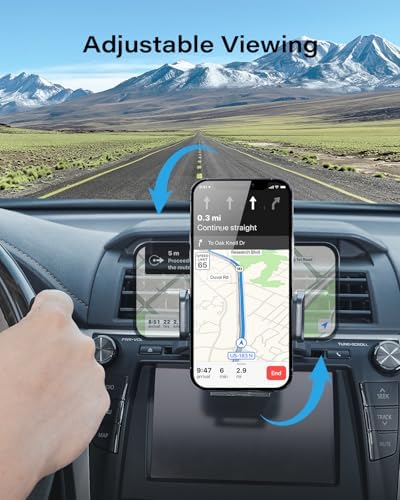 APPS2 Enhanced CD Slot Car Phone Mount with 15 W Wireless Charging – Effortless One-Hand Operation & Hands-Free Design for i Phone 11 to 16 Pro Max – Sturdy, Secure Installation for Safe Driving and Seamless Navigation