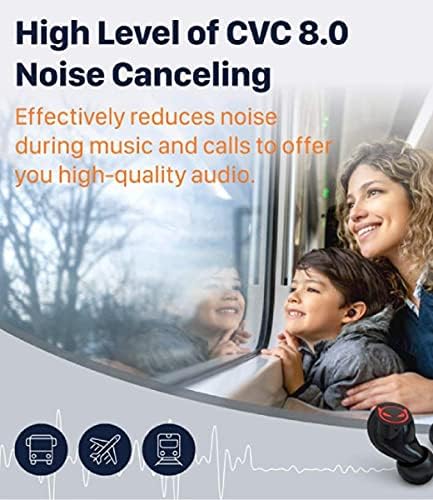 Compact Bluetooth 5.0 Earbuds for Small Ears | Touch-Control Noise-Cancelling Headphones with Unique Cartoon Charging Case | Lightweight Design for Comfort | Immersive Stereo Sound Perfect for Music & Calls | Ideal for Active Lifestyles