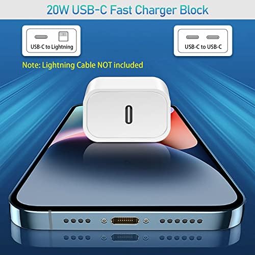 Rapid Charge USB C Charger Block 5 Pack – 20 W Power Delivery Fast Charging Cube for i Phone 16/15/14 Pro Max, Air Pods, Galaxy, and Pixel Devices – Compact & Portable Multi-Device Charging Solution with Enhanced Safety Features for Optimal Performance